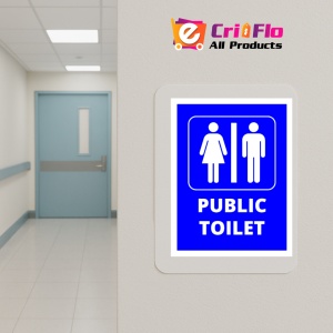 Indicator Sign public toilet, Sticker autocolant - Img 5