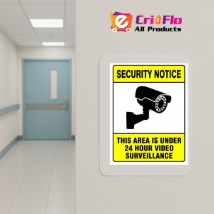 Indicator Sign security notice this area is under 24 hour video surveillance, Sticker autocolant - Img 5
