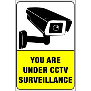 Indicator Sign you are under cctv surveillance, Sticker autocolant - Img 1