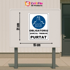 Indicator Sortul trebuie purtat, Sticker autocolant - Img 2
