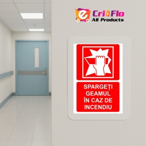 Indicator Spargeti geamul in caz de incendiu indicator PSI autoadeziv sticker autocolantSticker autocolant - Img 5