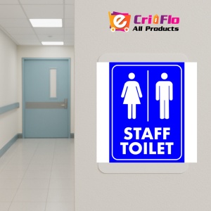 Indicator Staff Toilet Blue Sign, Sticker autocolant - Img 5