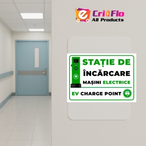Indicator Statie de incarcare masini electrice, Sticker autocolant - Img 5