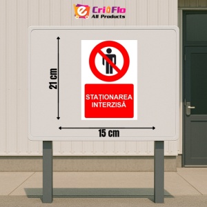 Indicator Stationarea interzisa indicator de interzicere, Sticker autocolant - Img 2