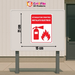 Indicator Stingator pentru instalatii electrice, Sticker autocolant - Img 2