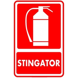 Indicator Stingator, Sticker autocolant