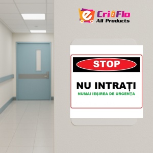 Indicator Stop nu intrati nu iesirea de urgenta, Sticker autocolant - Img 5