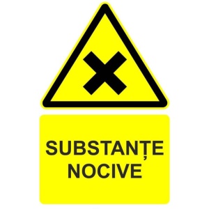 Indicator Substante nocive indicator de avertizare, Sticker autocolant