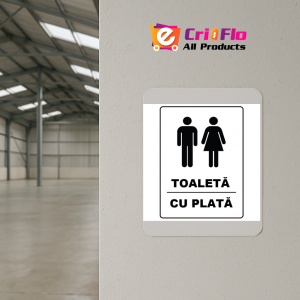 Indicator Toaleta cu plata, Sticker autocolant - Img 4