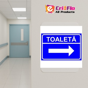 Indicator Toaleta in dreapta, Sticker autocolant - Img 5