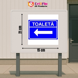 Indicator Toaleta in stanga, Sticker autocolant - Img 2
