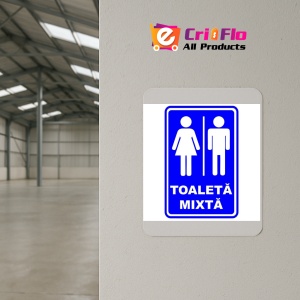 Indicator Toaleta mixta, Sticker autocolant - Img 4