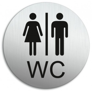 Indicator Toaleta WC Doamnelor Domnilor, Sticker autocolant