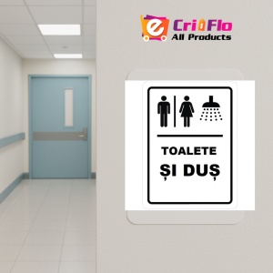 Indicator Toalete si dus, Sticker autocolant - Img 5