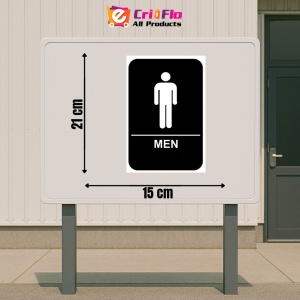 Indicator Toilets men sign, Sticker autocolant - Img 2