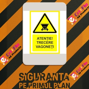 Indicator Trecere vagoneti, Sticker autocolant - Img 3