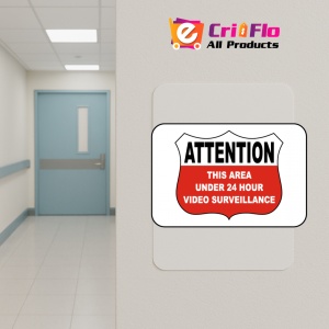 Indicator Under 24 Hour Video Surveillance Sign, Sticker autocolant - Img 5