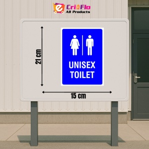 Indicator Unisex toilet, Sticker autocolant - Img 2
