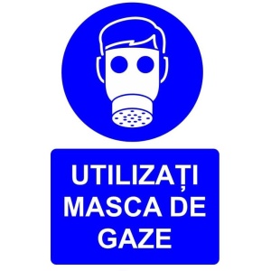 Indicator Utilizati masca de gaze indicator de obligativitate, Sticker autocolant