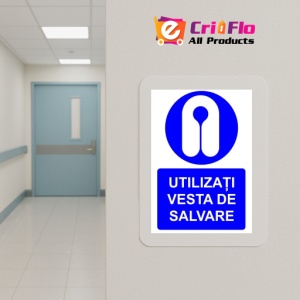 Indicator Utilizati vesta de salvare indicator de obligativitate, Sticker autocolant - Img 5