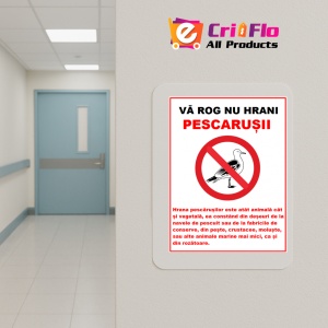 Indicator Va rog nu hrani pescarusii, Sticker autocolant - Img 5