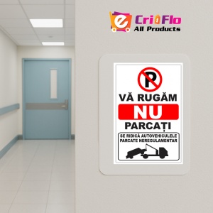 Indicator Va rugam nu parcati se ridica autovehiculele parcate neregulamentar v1, Sticker autocolant - Img 5