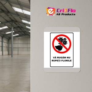 Indicator Va rugam nu rupeti florile, Sticker autocolant - Img 4