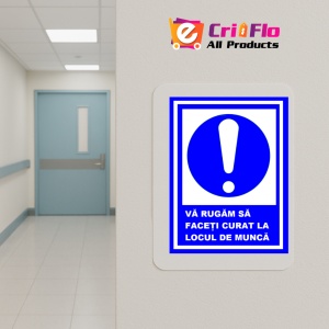 Indicator Va rugam sa faceti curat la locul de munca, Sticker autocolant - Img 5