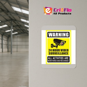 Indicator Warning 24 hour video surveillance, Sticker autocolant - Img 4