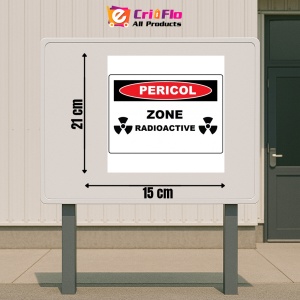Indicator Zone radioactive, Sticker autocolant - Img 2