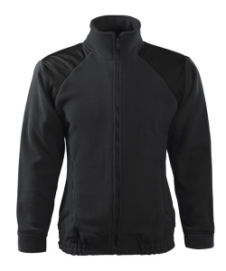 Jacheta casual fleece polar unisex de culoare ebony gray
