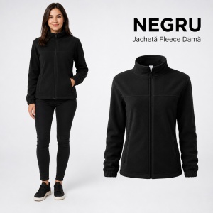 Jachetă Fleece Damă Tip Bluză Hanorac cu Fermoar, Călduroasă și Cambrată – Jacket 504 - Img 19