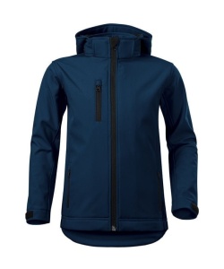 Jacheta softshell pentru copii de culoare albastru marin
