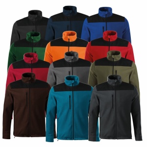Jacheta calduroasa fleece polar unisex si culorile disponibile turcoaz, portocaliu, rosu, albastru, negru