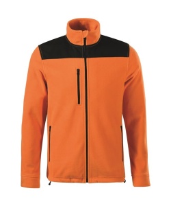 Jacheta calduroasa fleece polar unisex de culoare portocaliu