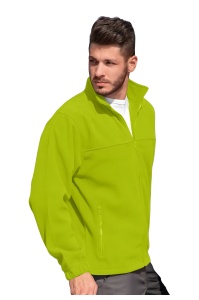Bărbat îmbrăcat in Jacheta Polar Bărbat de culoare galben lime