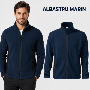 Jachetă Polar Fleece tip Bluză Hanorac Bărbați Călduroasă cu Fermoar Malfini Frosty 527 – 220 g/m² - Img 11