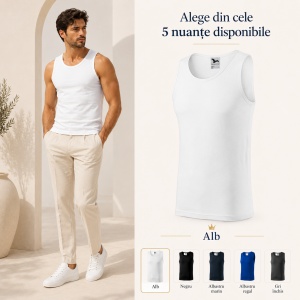 Maiou Bărbat Malfini Core 142, 100% Bumbac, 160 g/m², Croială Tubulară, Top Casual și Sport, S–2XL, 5 Culori - Img 15