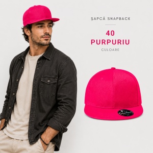 Șapcă Bărbat Unisex tip Snapback cu Cozoroc Drept, Reglabilă – RAP 6P 302 - Img 14