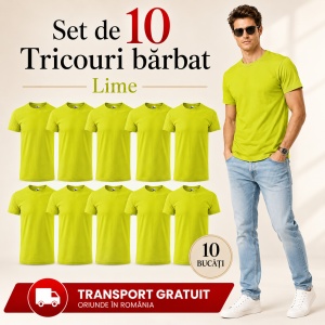 Set 10 Tricouri Bărbat în Aceeași Nuanță, Malfini, 100% Bumbac, 145 g/m², Guler Rotund, 26 Culori, Mărimi S–3XL - Img 21