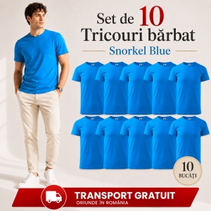 Set 10 tricouri bărbat Malfini Basic Clasic, 100% bumbac, regular fit, 48 culori, mărimi XS–5XL - Img 41