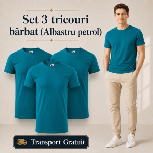 Set 3 Tricouri Bărbat Malfini, 100% Bumbac, 160 g/m², 48 Nuanțe, Mărimi XS–5XL, Transport Gratuit - Img 14