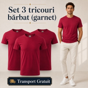 Set 3 Tricouri Bărbat Malfini, 100% Bumbac, 160 g/m², 48 Nuanțe, Mărimi XS–5XL, Transport Gratuit - Img 24
