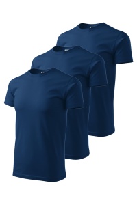 Set 3 tricouri de culoare albastru midnight