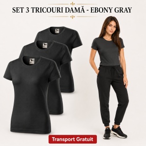 Set 3 tricouri damă, bumbac 100% | 35 de culori disponibile - 134 - Img 19