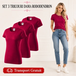 Set 3 tricouri damă, bumbac 100% | 35 de culori disponibile - 134 - Img 39