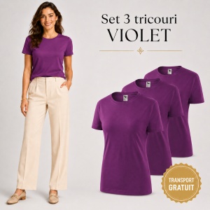 Set 3 tricouri dama - diverse culori pentru femei - Img 25