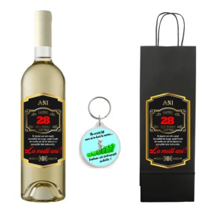 Sticla de vin Alb Personalizata pentru zi de nastere - varsta 18 - 100 de ani - Img 73