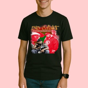 Tricou 50 Cent - Red & Green Style, muzica Hip-Hop / Rap, Dama | Barbat | Copii, Culoare Negru