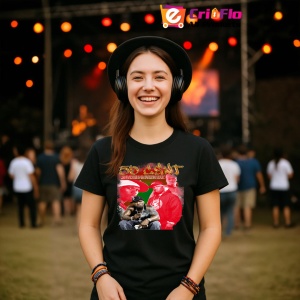 Tricou 50 Cent - Red & Green Style, muzica Hip-Hop / Rap, Dama | Barbat | Copii, Culoare Negru - Img 5